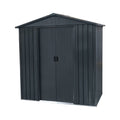 Metal Garden Shed for Outdoor Storage - Galvanized Steel - 180 x 120 x 180