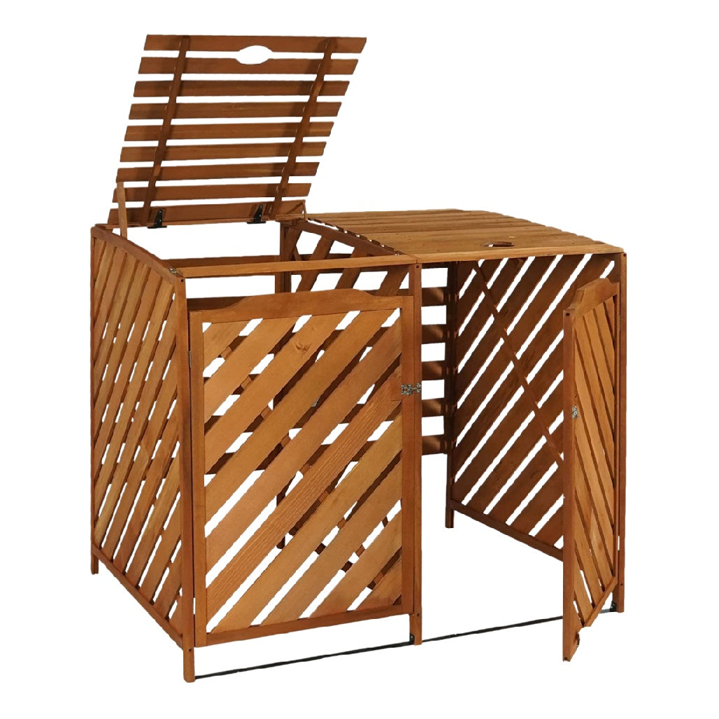 Garden Storage Shed for Outdoor Use in Wooden Material - 100 x 100 x 80