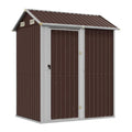 Garden storage shed for outdoor use in metal - 120 x 90 x 180