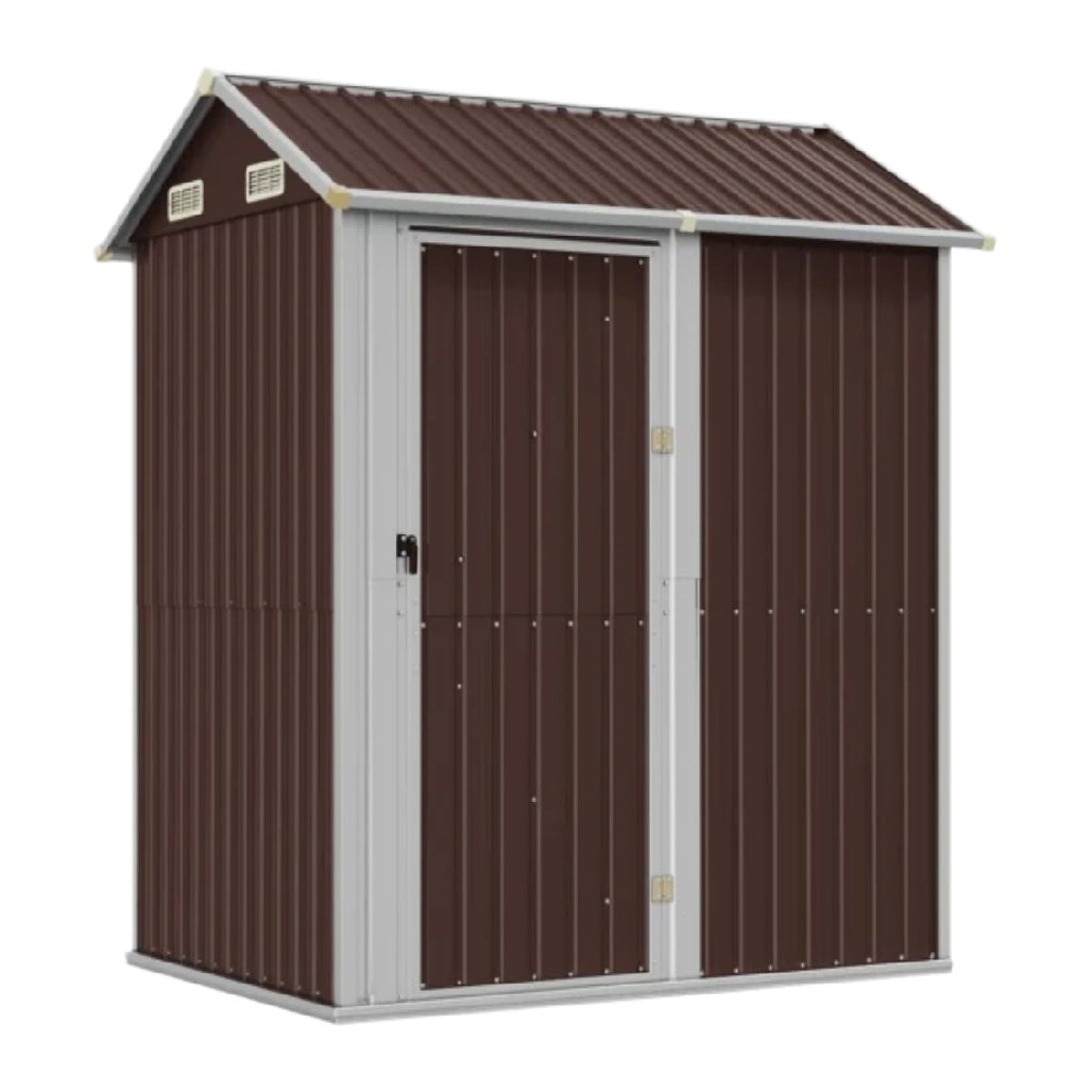 Garden storage shed for outdoor use in metal - 120 x 90 x 180